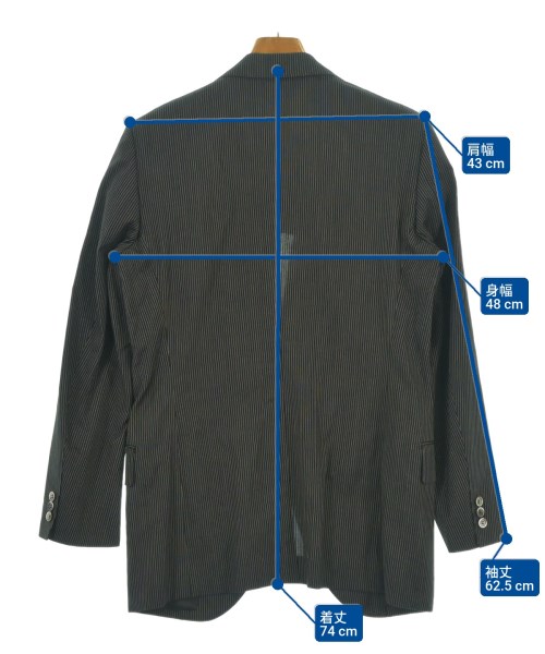 TOMORROWLAND（トゥモローランド）テーラードジャケット 黒 サイズ:48(M位) メンズ/2200619838041