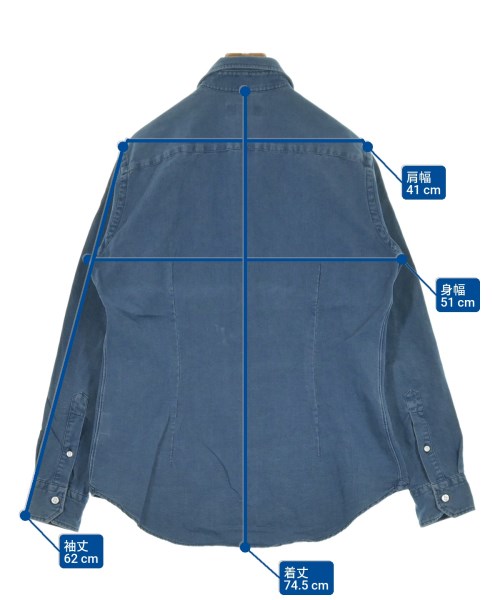 TOMORROWLAND（トゥモローランド）カジュアルシャツ 青 サイズ:M メンズ/2200617130345