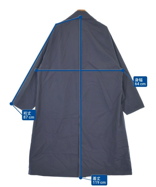 TOMORROWLAND（トゥモローランド）ステンカラーコート 紺 サイズ:S メンズ/2200619152062