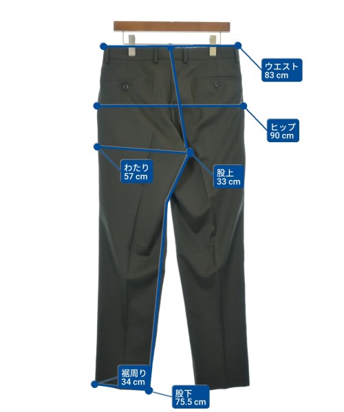 TOMORROWLAND（トゥモローランド）スラックス カーキ サイズ:48(M位) メンズ/2200619260149