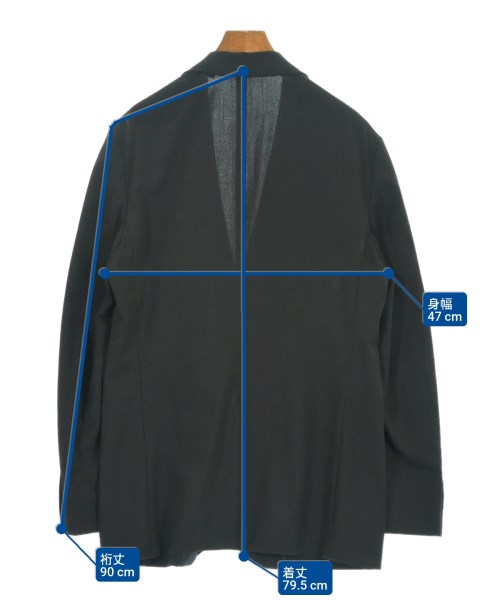 TOMORROWLAND（トゥモローランド）テーラードジャケット 黒 サイズ:50(L位) メンズ/2200619964023