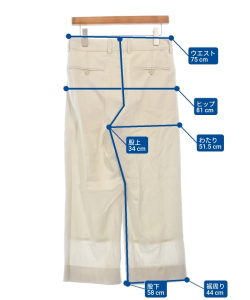 TOMORROWLAND（トゥモローランド）スラックス ベージュ サイズ:XS メンズ/2200620955065