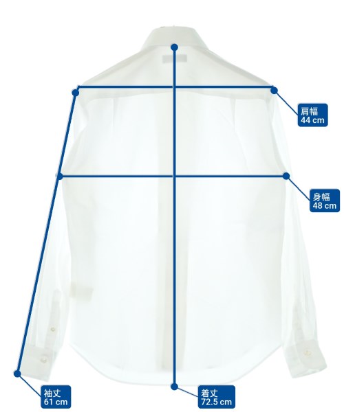 TOMORROWLAND（トゥモローランド）カジュアルシャツ 白 サイズ:XS メンズ/2200677535098