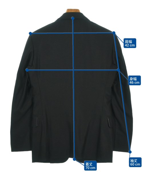 TOMORROWLAND（トゥモローランド）カジュアルジャケット 黒 サイズ:42(XXS位) メンズ/2200679812050