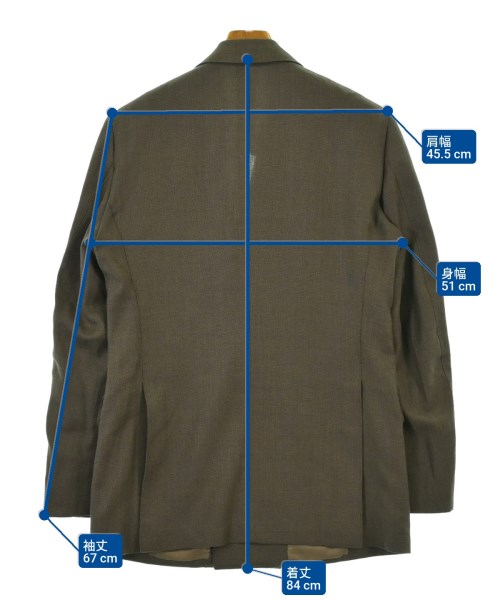 TOMORROWLAND（トゥモローランド）テーラードジャケット 茶 サイズ:48(M位) メンズ/2200656735068