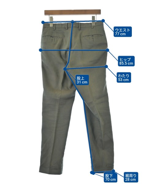 TOMORROWLAND（トゥモローランド）スラックス カーキ サイズ:44(XS位) メンズ/2200660873091