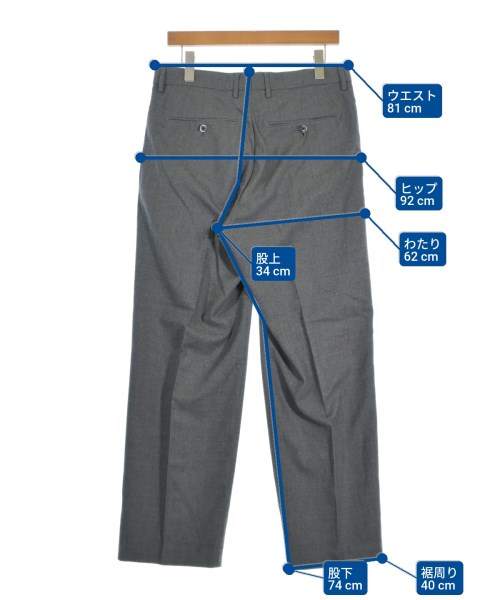 TOMORROWLAND（トゥモローランド）スラックス グレー サイズ:48(M位) メンズ/2200661969021