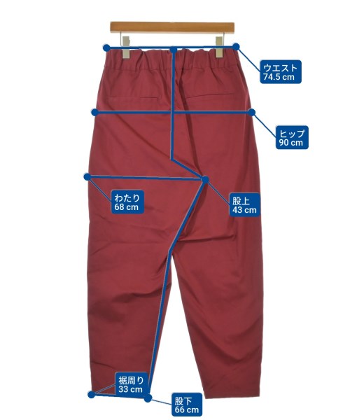 TOMORROWLAND（トゥモローランド）チノパン 赤 サイズ:S メンズ/2200661625347