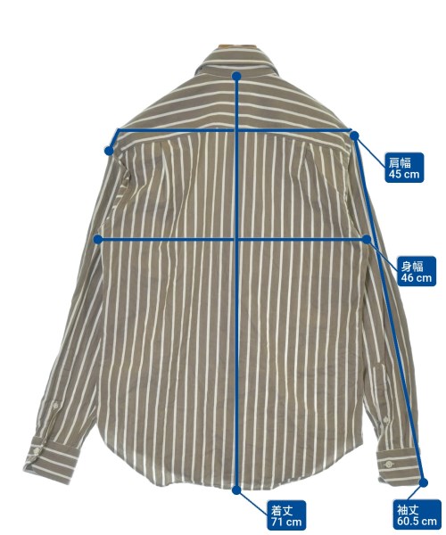 TOMORROWLAND（トゥモローランド）カジュアルシャツ 茶 サイズ:XS メンズ/2200662190196