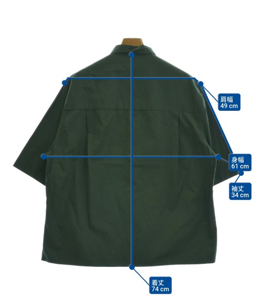 TOMORROWLAND（トゥモローランド）カジュアルシャツ 緑 サイズ:L メンズ/2200649007080