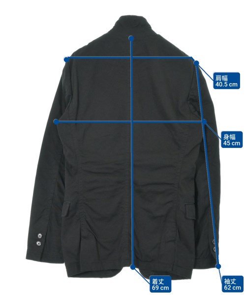 TOMORROWLAND（トゥモローランド）カジュアルジャケット 黒 サイズ:44(XS位) メンズ/2200638572018