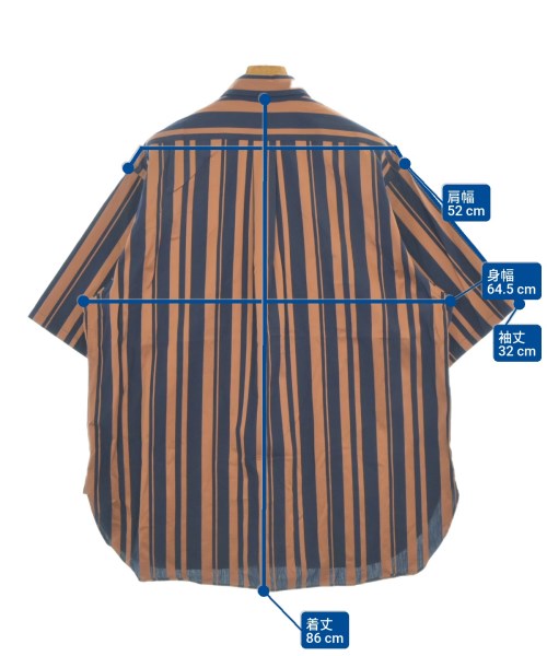 TOMORROWLAND（トゥモローランド）カジュアルシャツ 茶 サイズ:S メンズ/2200635290083