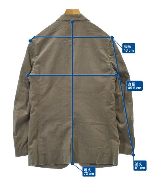 TOMORROWLAND（トゥモローランド）カジュアルジャケット 茶 サイズ:46(S位) メンズ/2200644133050