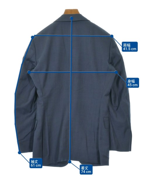 TOMORROWLAND（トゥモローランド）ビジネス 紺 サイズ:44(XS位) メンズ/2200651353021