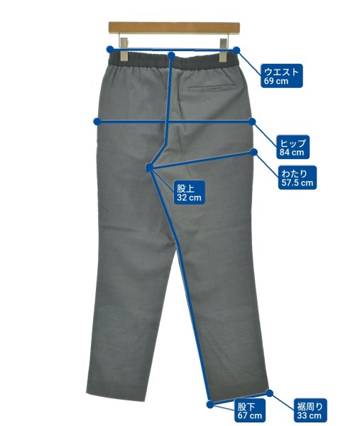 TOMORROWLAND（トゥモローランド）スラックス グレー サイズ:XS メンズ/2200640313029