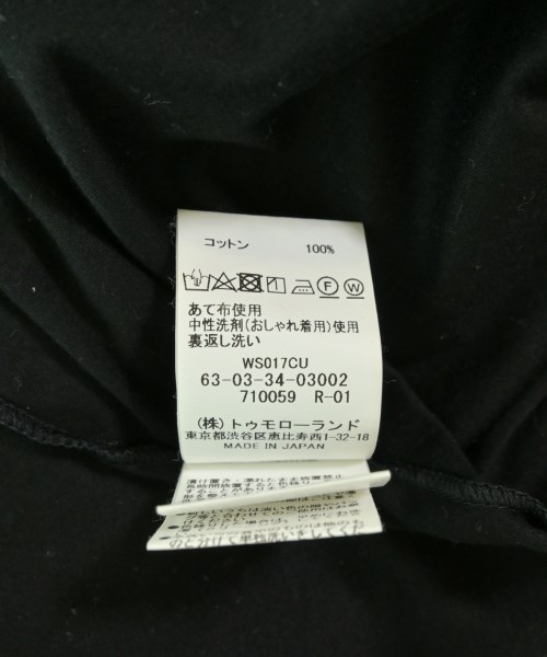 TOMORROWLAND（トゥモローランド）Tシャツ・カットソー 黒 サイズ:XS メンズ/2200707281100