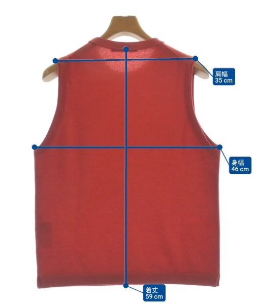 TOMORROWLAND（トゥモローランド）ベスト 赤 サイズ:M メンズ/2200660857381