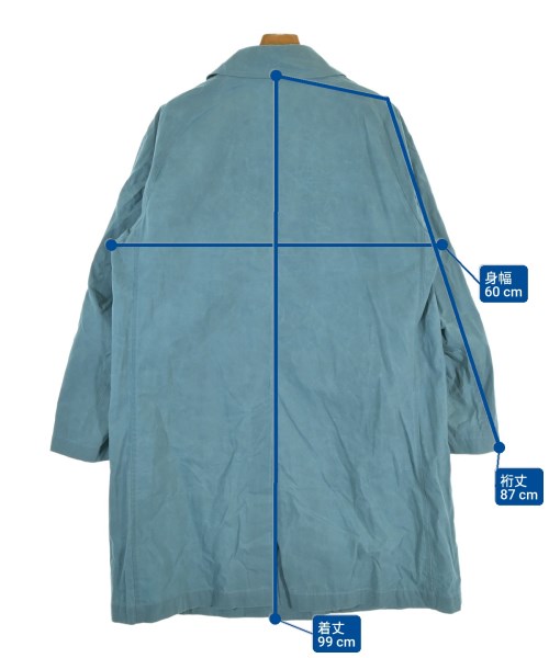 TOMORROWLAND（トゥモローランド）ステンカラーコート 青 サイズ:S メンズ/2200664188061