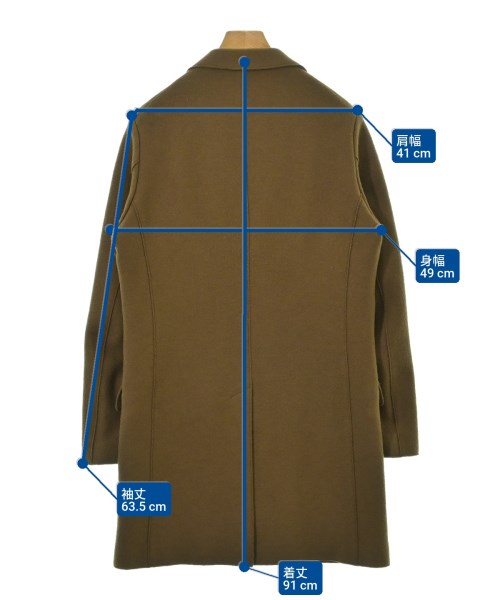 TOMORROWLAND（トゥモローランド）チェスターコート 茶 サイズ:S メンズ/2200668764018