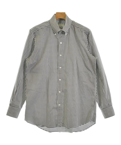 TOMORROWLAND(トゥモローランド)ドレスシャツ 茶 サイズ:43(XXL位)/2200665760044