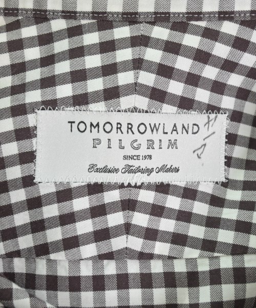 TOMORROWLAND（トゥモローランド）ドレスシャツ 茶 サイズ:43(XXL位) メンズ/2200665760044