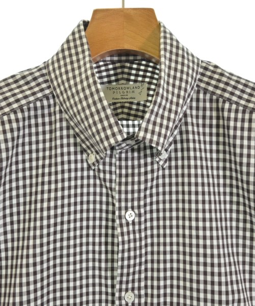 TOMORROWLAND（トゥモローランド）ドレスシャツ 茶 サイズ:43(XXL位) メンズ/2200665760044