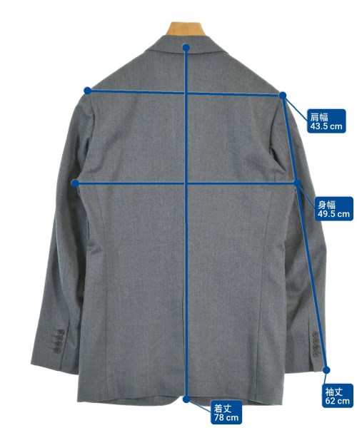 TOMORROWLAND（トゥモローランド）テーラードジャケット グレー サイズ:50(L位) メンズ/2200668653077