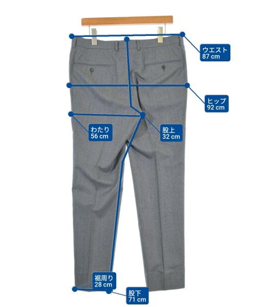 TOMORROWLAND（トゥモローランド）スラックス グレー サイズ:50(L位) メンズ/2200668653084