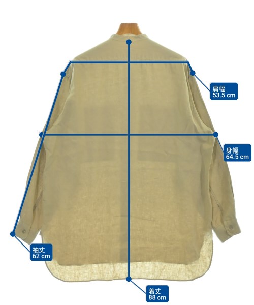 TOMORROWLAND（トゥモローランド）カジュアルシャツ ベージュ サイズ:M メンズ/2200730082040