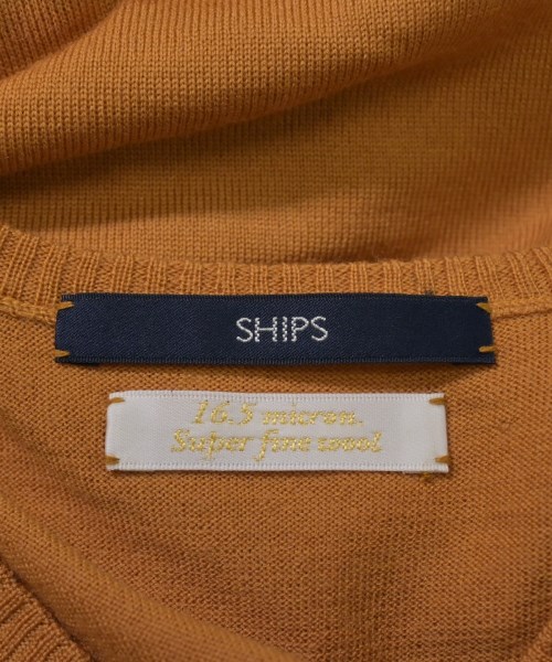 SHIPS（シップス）ニット・セーター 黄 サイズ:S メンズ/2200641574115