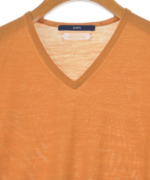 SHIPS（シップス）ニット・セーター 黄 サイズ:S メンズ/2200641574115