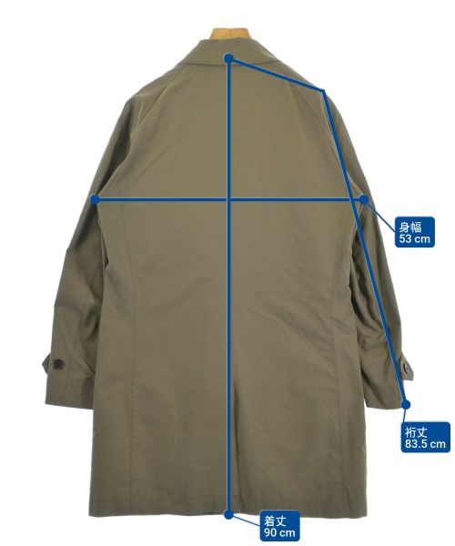 SHIPS（シップス）ステンカラーコート カーキ サイズ:M メンズ/2200625184088