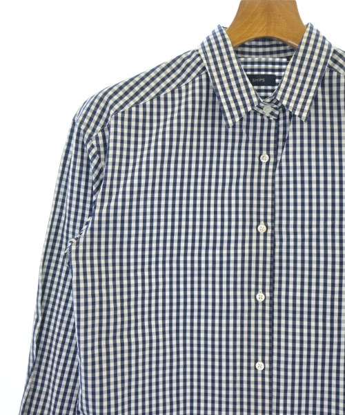SHIPS（シップス）カジュアルシャツ 紺 サイズ:36(XS位) メンズ/2200629607200