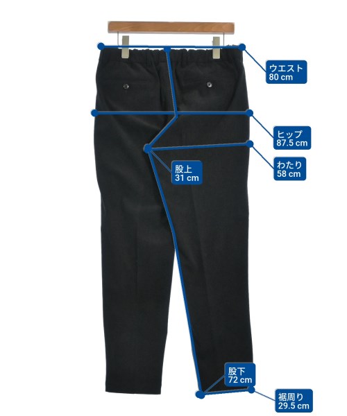 SHIPS（シップス）スラックス 黒 サイズ:M メンズ/2200631133018