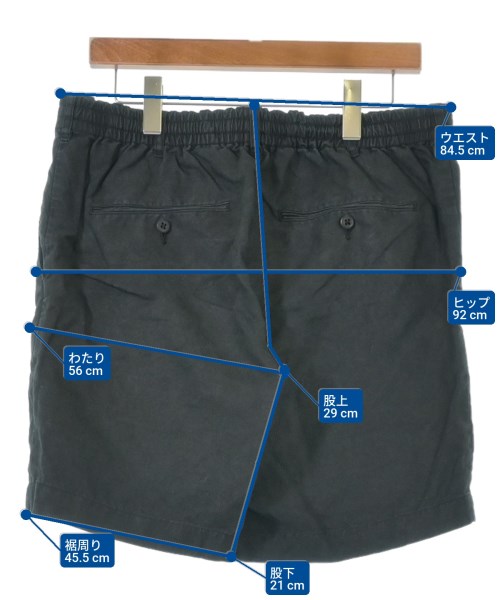 SHIPS（シップス）ショートパンツ 黒 サイズ:XL メンズ/2200615267036