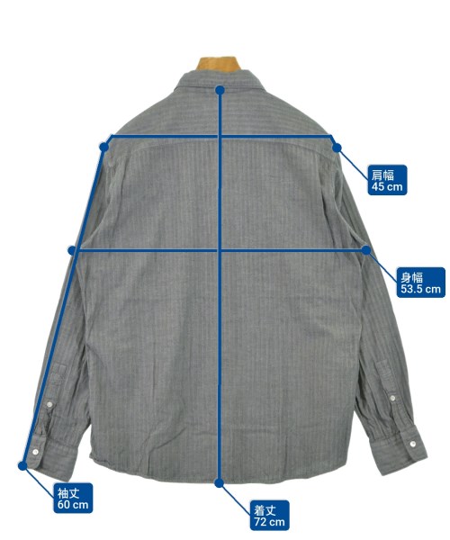 SHIPS（シップス）カジュアルシャツ グレー サイズ:L メンズ/2200619284046