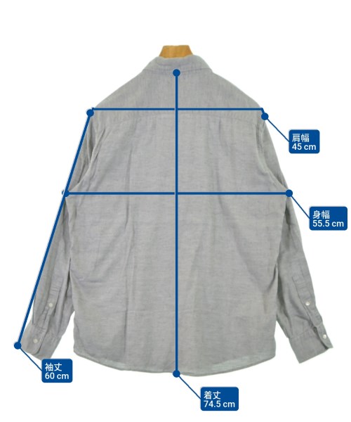 SHIPS（シップス）カジュアルシャツ グレー サイズ:L メンズ/2200619284053