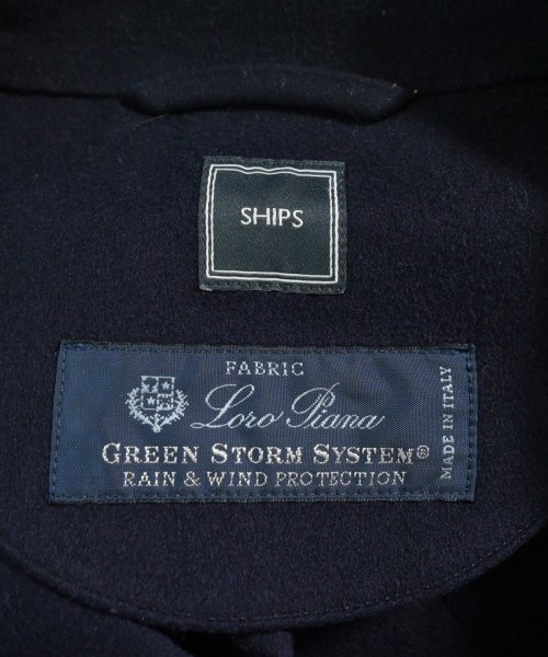 SHIPS（シップス）ステンカラーコート 紺 サイズ:M メンズ/2200673686015