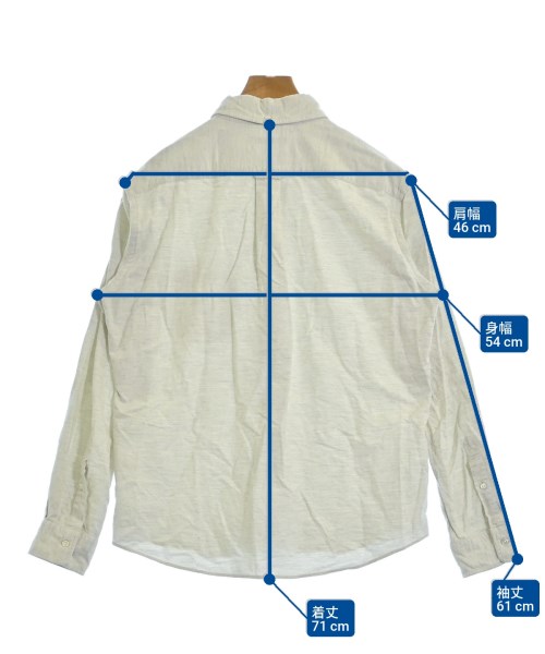 SHIPS（シップス）カジュアルシャツ 白 サイズ:L メンズ/2200672691096