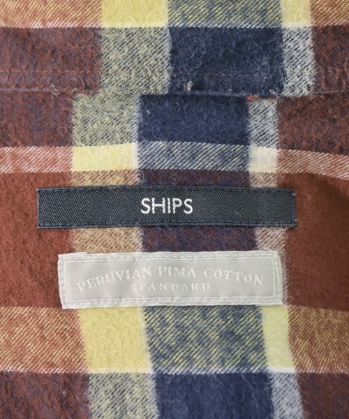 SHIPS（シップス）カジュアルシャツ 茶 サイズ:L メンズ/2200672691133