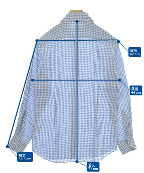 SHIPS（シップス）カジュアルシャツ 青 サイズ:S メンズ/2200680211200