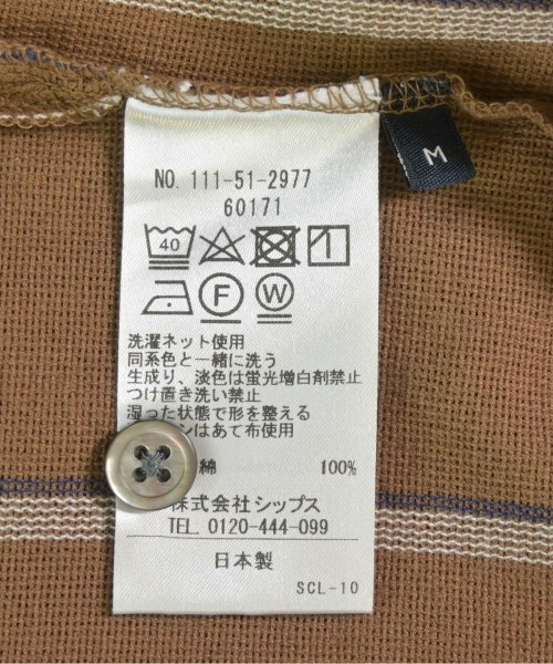SHIPS（シップス）カジュアルシャツ 茶 サイズ:M メンズ/2200663364046
