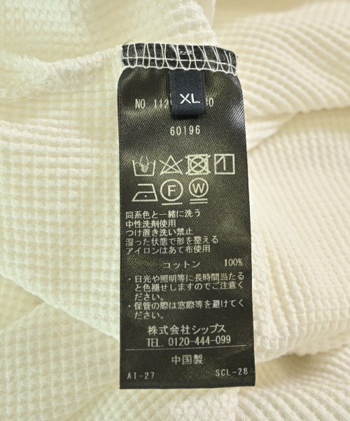 SHIPS（シップス）Tシャツ・カットソー 白 サイズ:XL メンズ/2200701382018