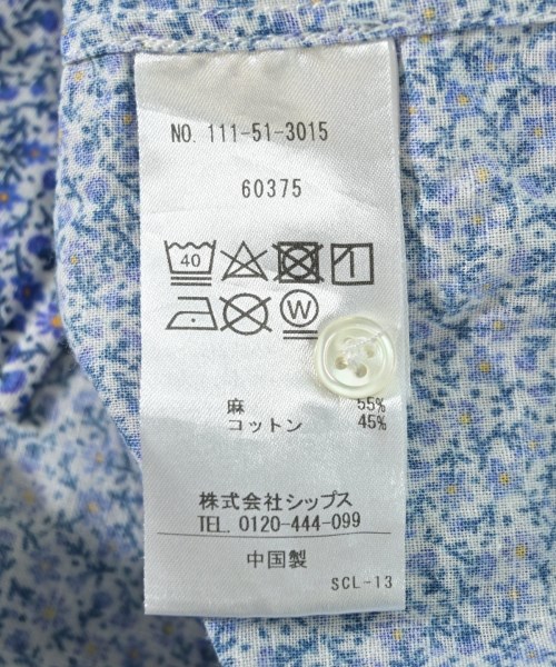 SHIPS（シップス）カジュアルシャツ 青 サイズ:XL メンズ/2200701382025