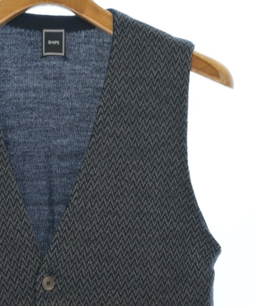 SHIPS（シップス）ベスト 紺 サイズ:M メンズ/2200649192069