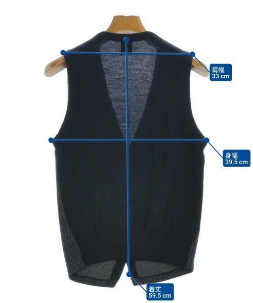 SHIPS（シップス）ベスト 紺 サイズ:M メンズ/2200649192069