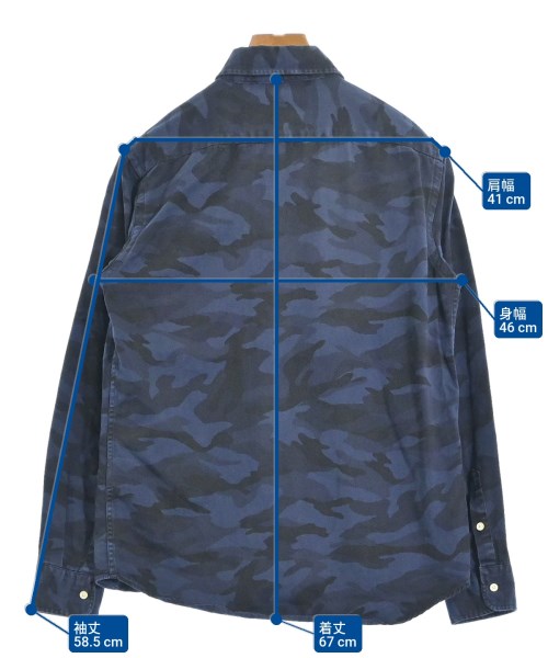 SHIPS（シップス）カジュアルシャツ 紺 サイズ:M メンズ/2200657381080