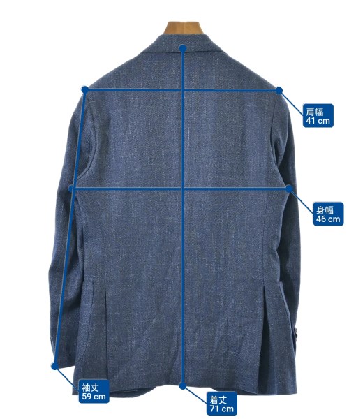 SHIPS（シップス）テーラードジャケット 青 サイズ:44(S位) メンズ/2200637513043