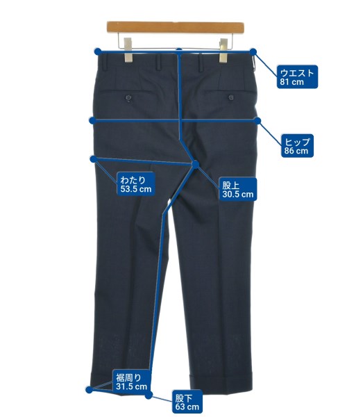 SHIPS（シップス）スラックス 紺 サイズ:44(S位) メンズ/2200651356077