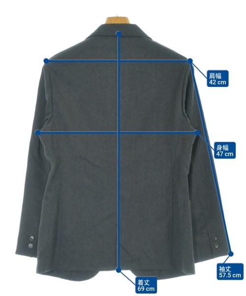 SHIPS（シップス）テーラードジャケット グレー サイズ:S メンズ/2200645899030